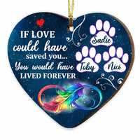 Personalized Dog Memorial Lived Forever  Ornament OB122 81O34 thumb 1