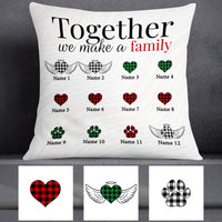Personalized Family Together Couple Dog Cat Pillow MR113 81O53 thumb 1