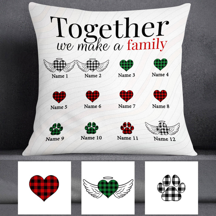 Personalized Family Together Couple Dog Cat Pillow MR113 81O53 1