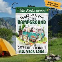Personalized Family Camping Garden Flag JN272 87O34 thumb 1