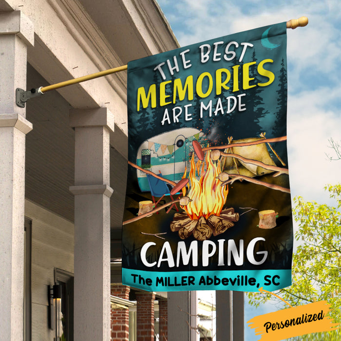 Personalized Camping  Memories Garden Flag JN292 81O34 1
