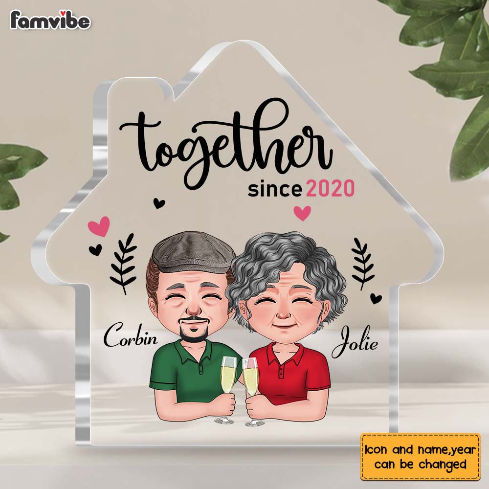 Personalized Couple Together House Plaque 22847 Primary Mockup