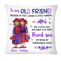 Personalized Gift For Friends My Unbiological Sister Pillow 30521 thumb 1