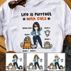Personalized Life Is Purrfect With Cat Mom T Shirt FB11 65O57 1