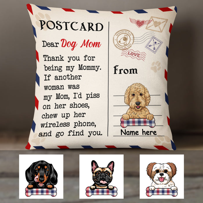 Personalized Love Letter To Dog Mom Pillow FB243 65O36 (Insert Included) 1