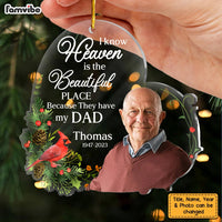 Personalized Memorial Gift I Know Heaven Is A Beautiful Place Ornament 30188 thumb 1