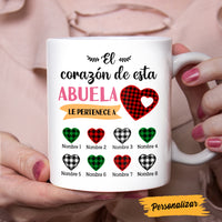 Personalized Mom Grandma Heart Spanish Mamá Abuela Corazón Mug AP1312 95O47 thumb 1