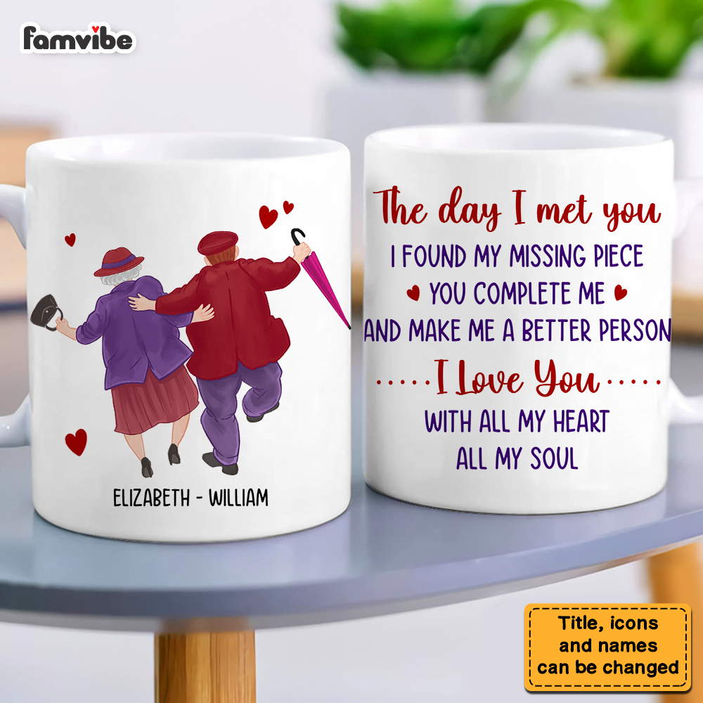Personalized Couples Gift The Day I Met You Mug 31306 Primary Mockup