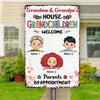 Personalized Grandma Grandpa House Metal Sign JL72 95O58 1