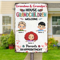 Personalized Grandma Grandpa House Metal Sign JL72 95O58 thumb 1