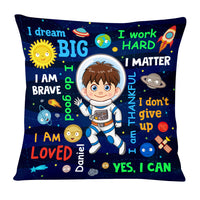 Personalized Gift For Grandson Astronaut Outer Space Dream Big Pillow 30684 thumb 1