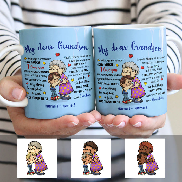 Personalized Grandma Grandson Love Mug MR41 67O57 1