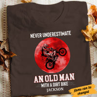 Personalized Old Man Dirt Bike T Shirt JL14 81O34 thumb 1