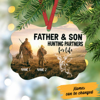 Personalized Father And Son Hunting Partners Benelux Ornament NB241 30O60 thumb 1