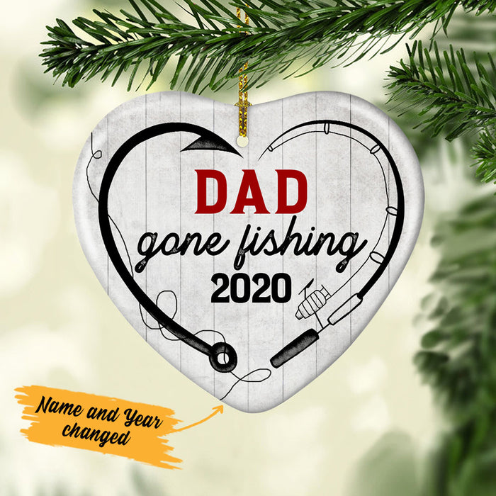 Personalized Fishing  Heart Ornament NB171 85O53 1
