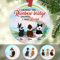 Personalized Dog Memorial Rainbow  Ornament OB291 87O53 thumb 1