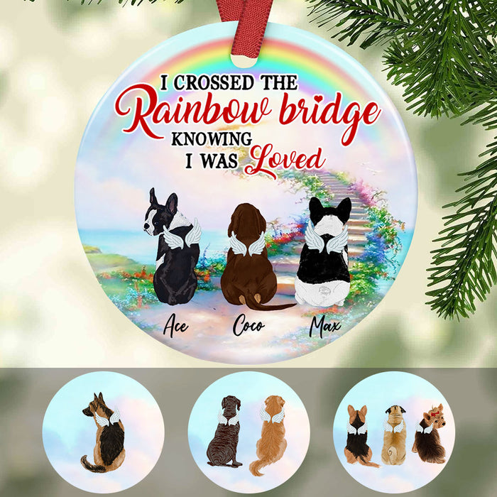 Personalized Dog Memorial Rainbow  Ornament OB291 87O53 1