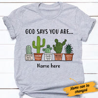 Personalized God Says You Are Plant T Shirt SB31 85O34 thumb 1