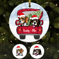 Personalized Beagle Dog Christmas Ornament SB301 81O34 thumb 1
