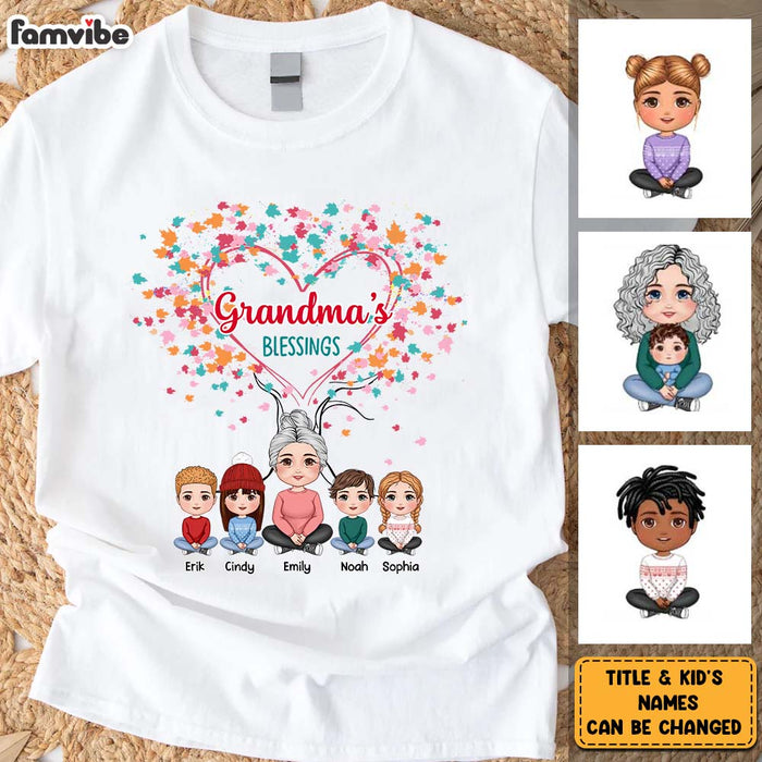 Personalized Grandma's Blessings Shirt - Hoodie - Sweatshirt 30504 1