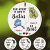 Personalized Besties At Heart Long Distance  Ornament SB301 30O47 1