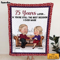Personalized You Are The Decision Couple Blanket 30737 thumb 1