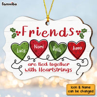 Personalized Sisters Friends Are Tied Together MDF Ornament NB51 87O36 thumb 1