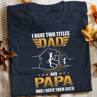 Dad And Papa Title T Shirt  DB211 81O36 thumb 1