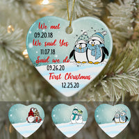 Personalized Couple First Christmas  Ornament OB73 85O60 thumb 1
