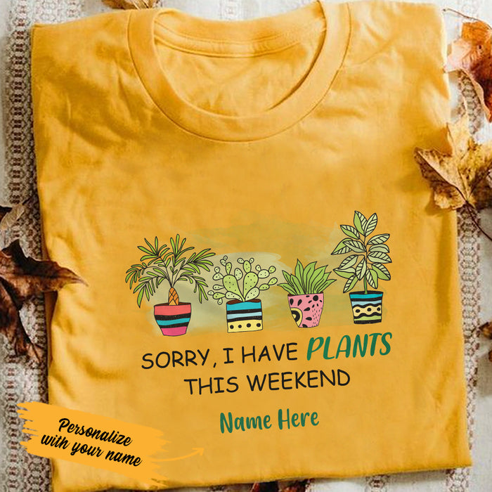 Personalized This Weekend Plant T Shirt SB32 29O36 1