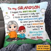 Personalized Gift For Grandson Cute Pillow 30467 thumb 1