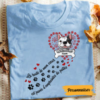 Personalized Dog Road To My Heart French Chien T Shirt AP123 95O47 thumb 1