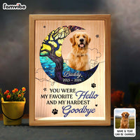 Personalized Gift For Dog Lovers You Were My Favorite Hello Picture Frame Light Box 31556 thumb 1