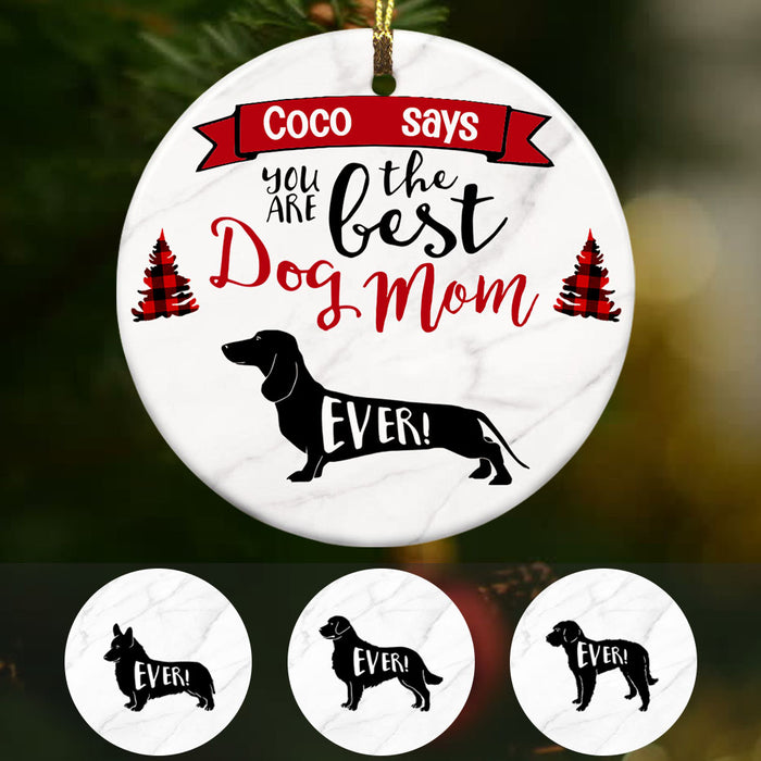 Personalized Best Dog Dad Ever  Ornament OB203 95O53 1