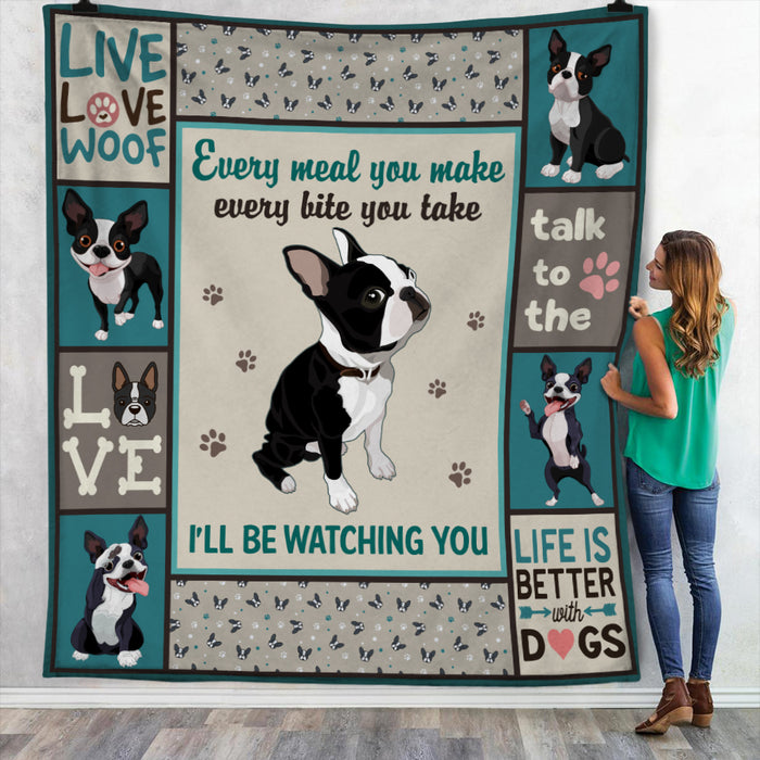 Boston Terrier Dog Blanket NB276 73O57 1