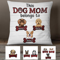 Personalized Dog Mom Pillow JR231 73O34 (Insert Included) thumb 1