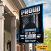 Personalized Proud Police Son House Flag JL93 67O34 1