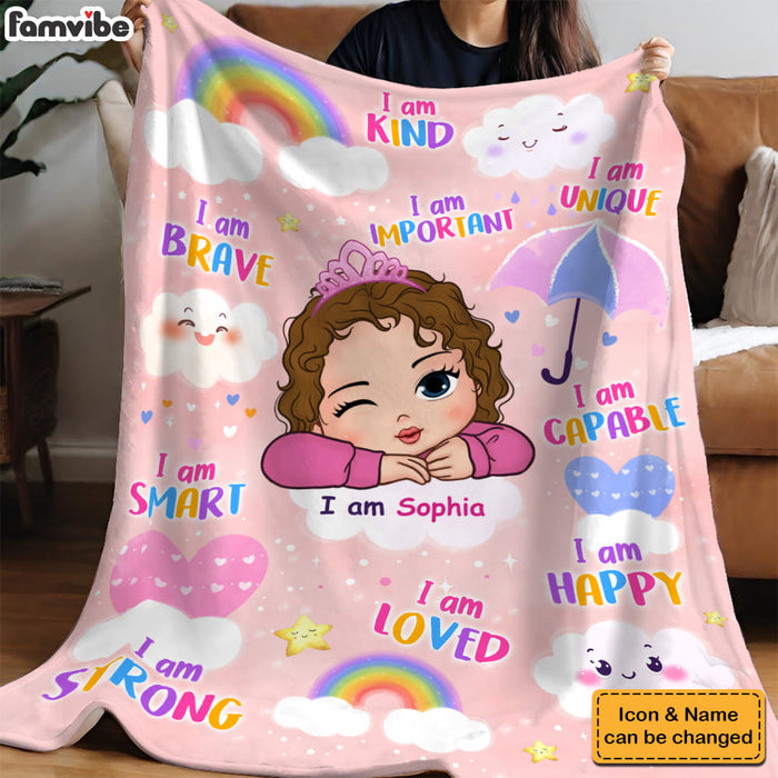 Personalized Gift For Granddaughter Affirmation Blanket 31342 1