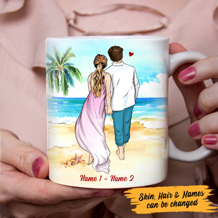 Personalized Couple Beach Mug JN84 26O47 1