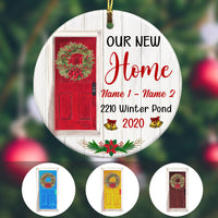 Personalized Red Door First Christmas New Home  Ornament OB264 81O34 thumb 1