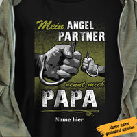 Personalized Dad Fishing  German Papa Angeln T Shirt AP131 26O53 thumb 1