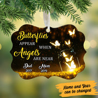 Personalized Memorial Butterfly Heaven MDF Benelux Ornament OB245 99O60 thumb 1
