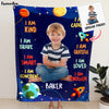 Personalized Gift For Grandson I Am Kind Blanket 31469 1