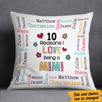 Personalized Grandma Nana Mom Reason Pillow FB253 81O47 (Insert Included) thumb 1