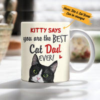 Personalized Cat Best Cat Mom Dad Ever Mug DB32 95O34 thumb 1