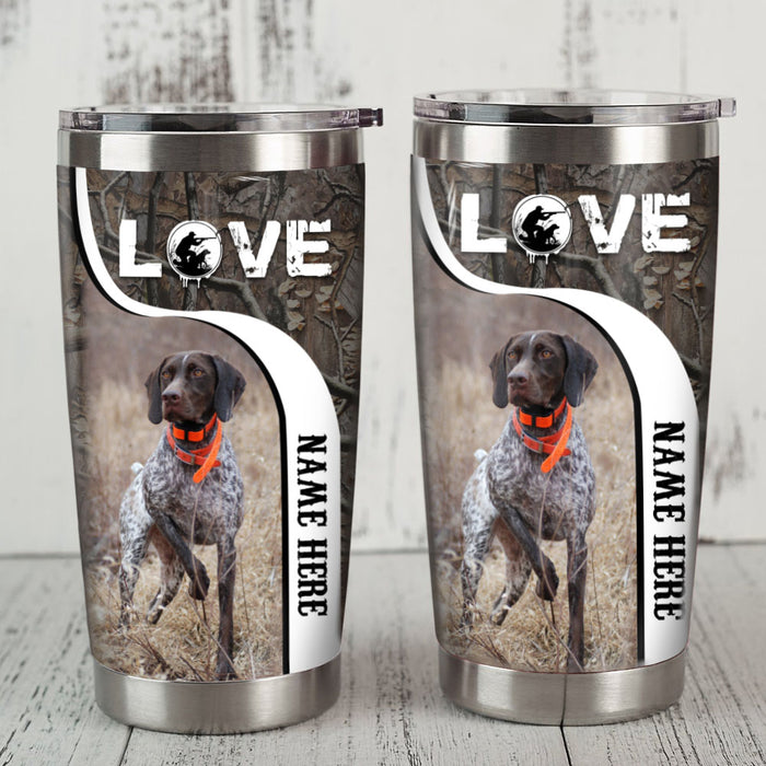 Personalized Dog Love Steel Tumbler  JR112 87O58 1