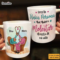 Personalized Couple Spanish Eres La Única Persona Mug 30970 thumb 1