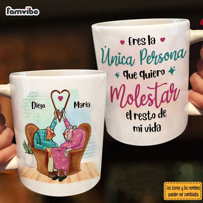 Personalized Couple Spanish Eres La Única Persona Mug 30970 1