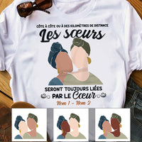 Personalized Side By Side Friends Amies French T Shirt AP99 30O58 thumb 1