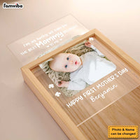 Personalized Newborn Baby Gift I'm As Lucky As Can Be Picture Frame Light Box 31443 thumb 1